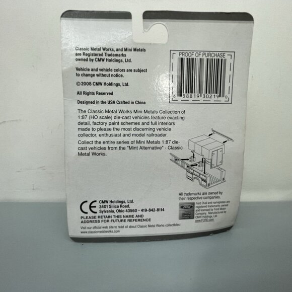 Classic Metal Works HO 1:87 Mini 1954 Ford F-350 Truck Yellow Power & Light - Picture 2 of 2